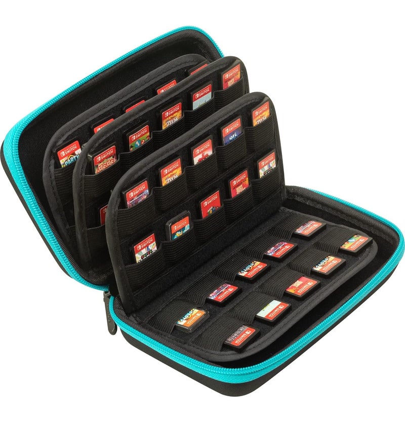 ButterFox 80 Switch Game Case for Nintendo Switch, Switch Game Card Storage Holder or SD Memory Card Case (80 Turquoise/Black) - Image 3
